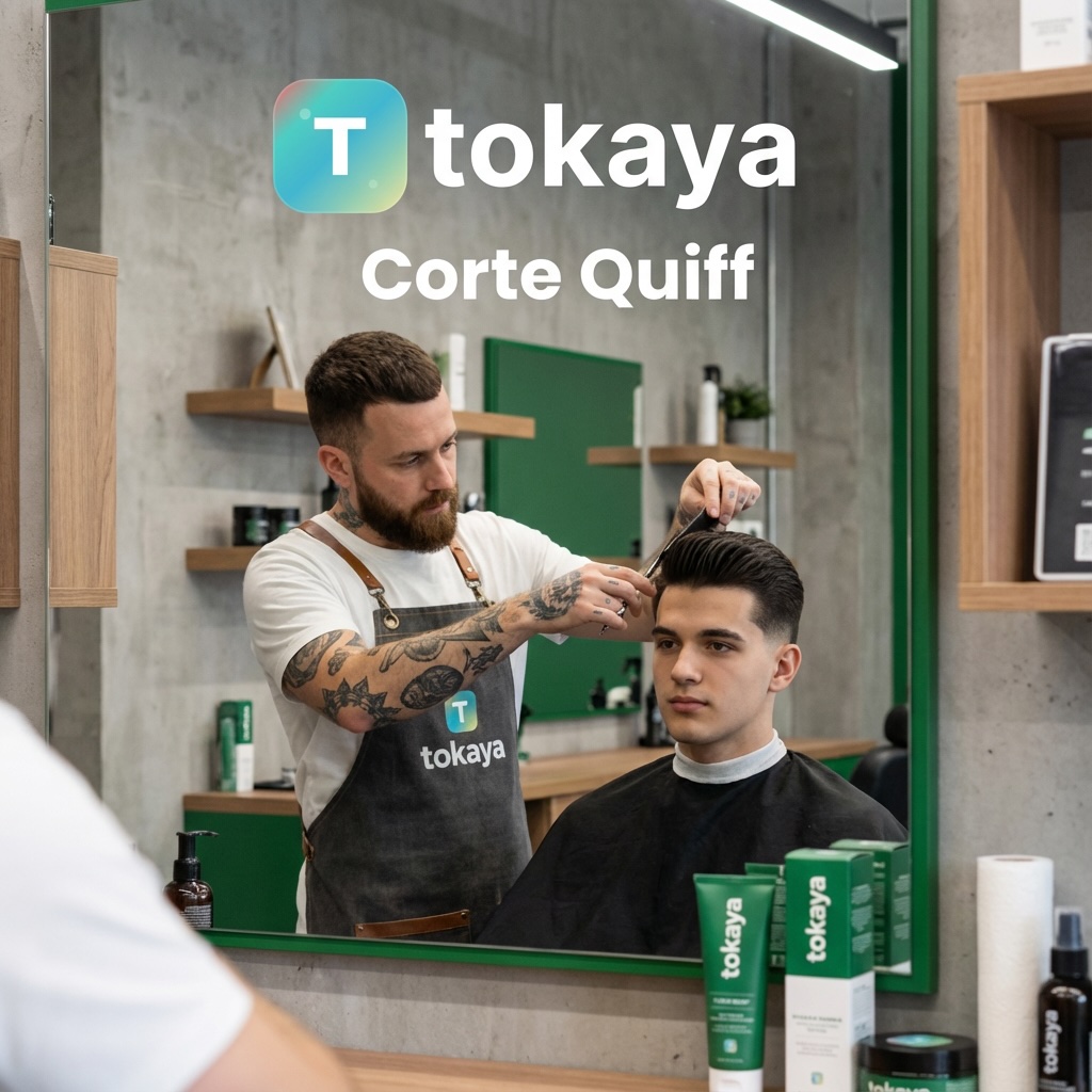 Corte quiff con volumen frontal - estilo masculino moderno