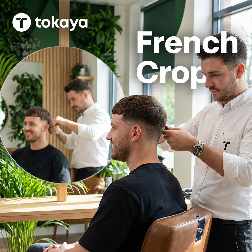 Corte French Crop con flequillo recto - estilo minimalista